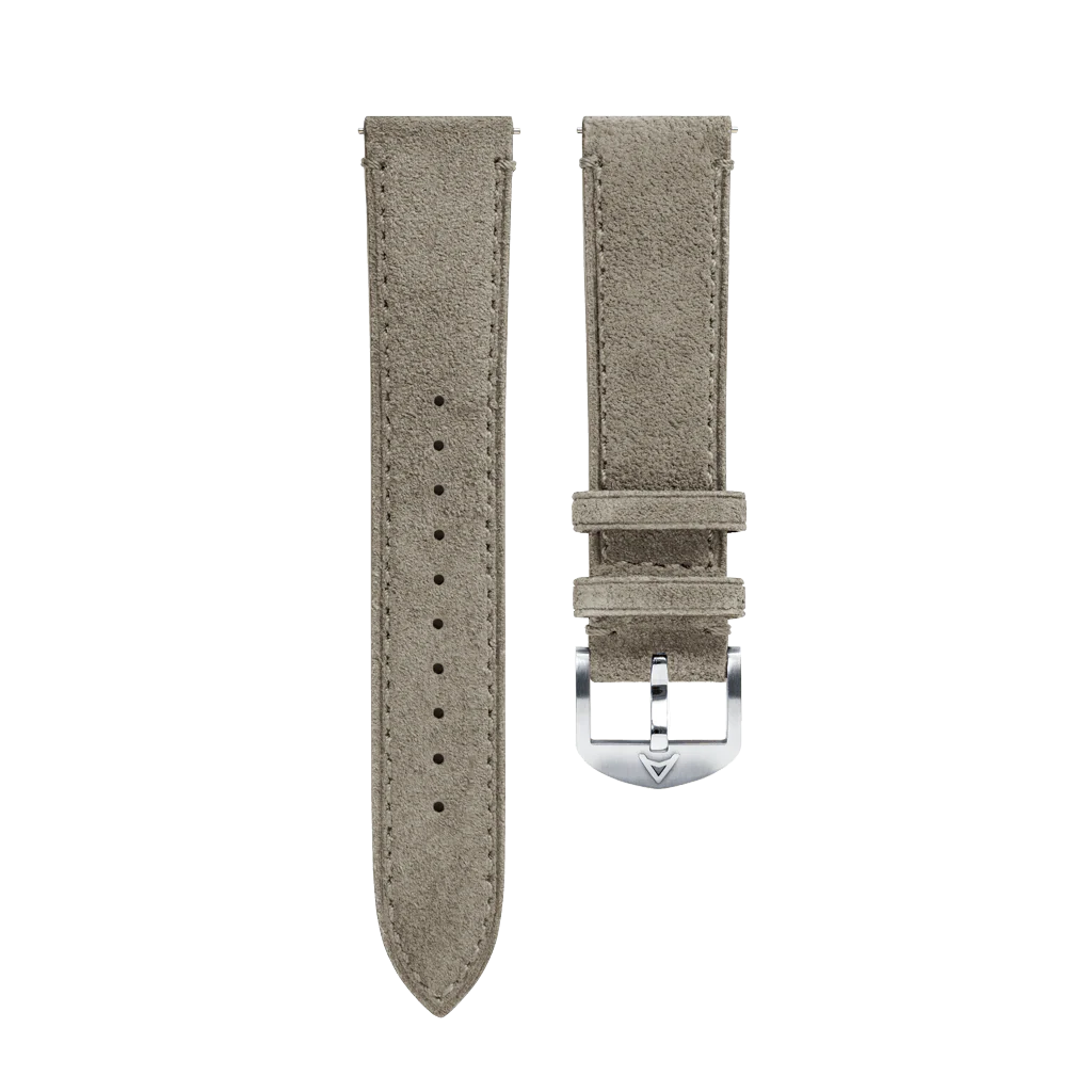 Grey Suede Leather Strap