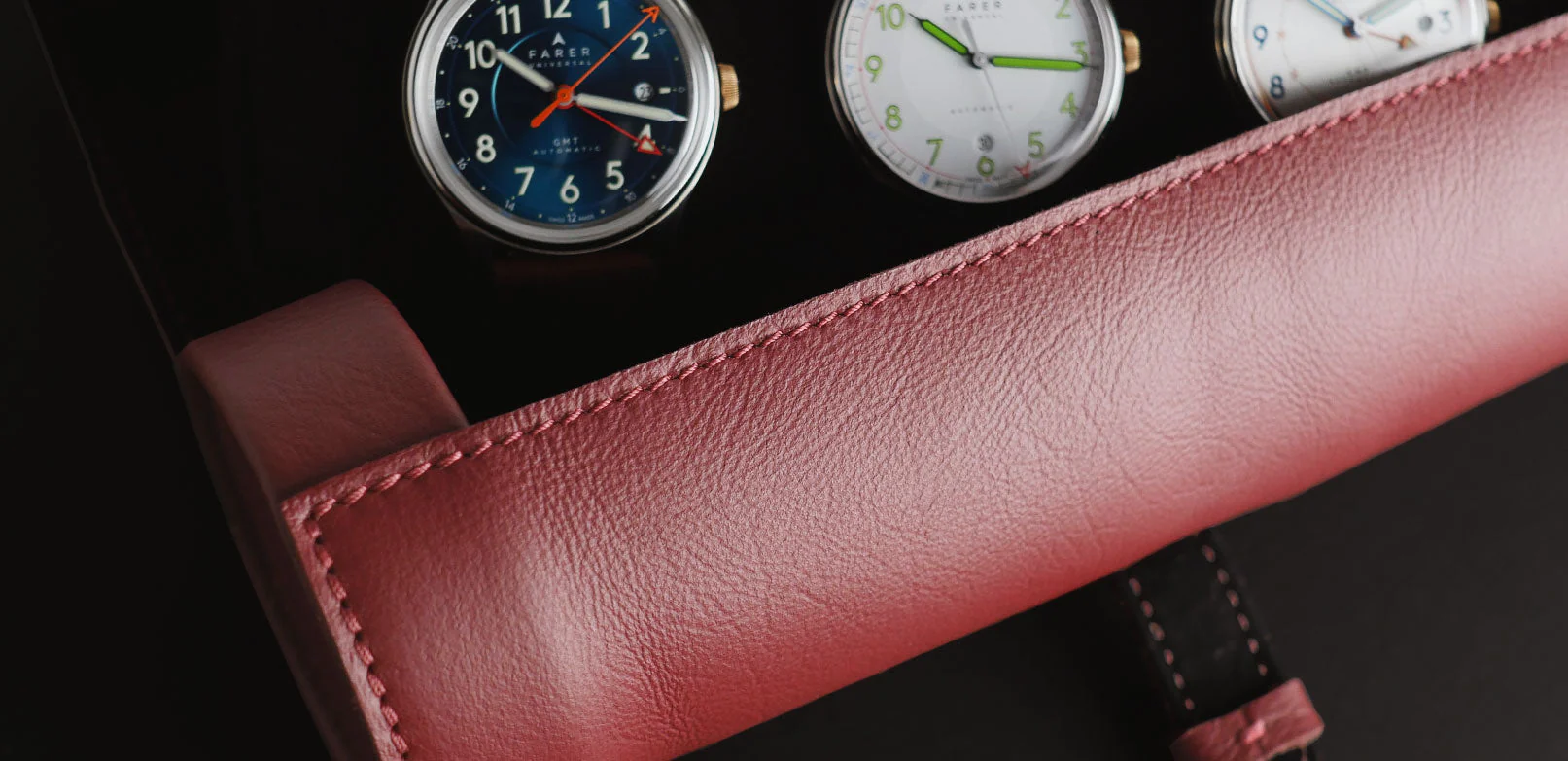 Deep Claret Watch Roll - Image 3